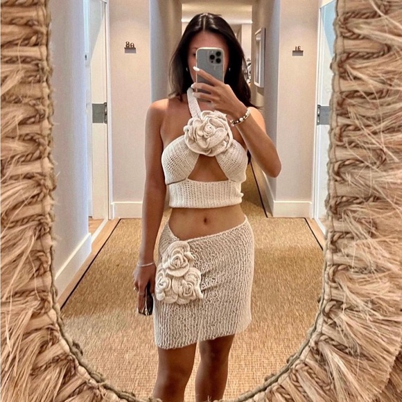 magda butrym crochet wrap halter top - Picture 2 of 8